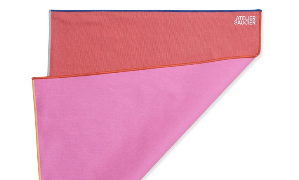 Lollipop Reclaimed Two-Tone Placemat folded 
